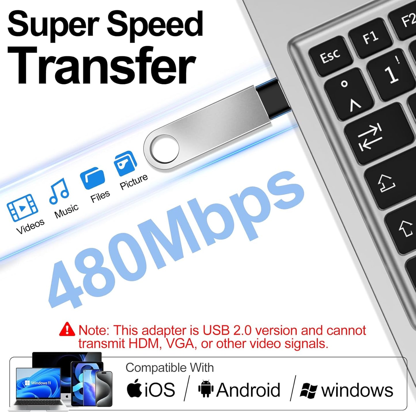 πππππ€ ππ©π π«ππππ USB to USB C Adapter,Type-C Female to a Male Car Charger Converter for Apple Watch Ultra 8 9 10,Iphone 16 15 14 13 Pro Max,Samsung S24,Playstation 4,Airpods,Ipad,Car