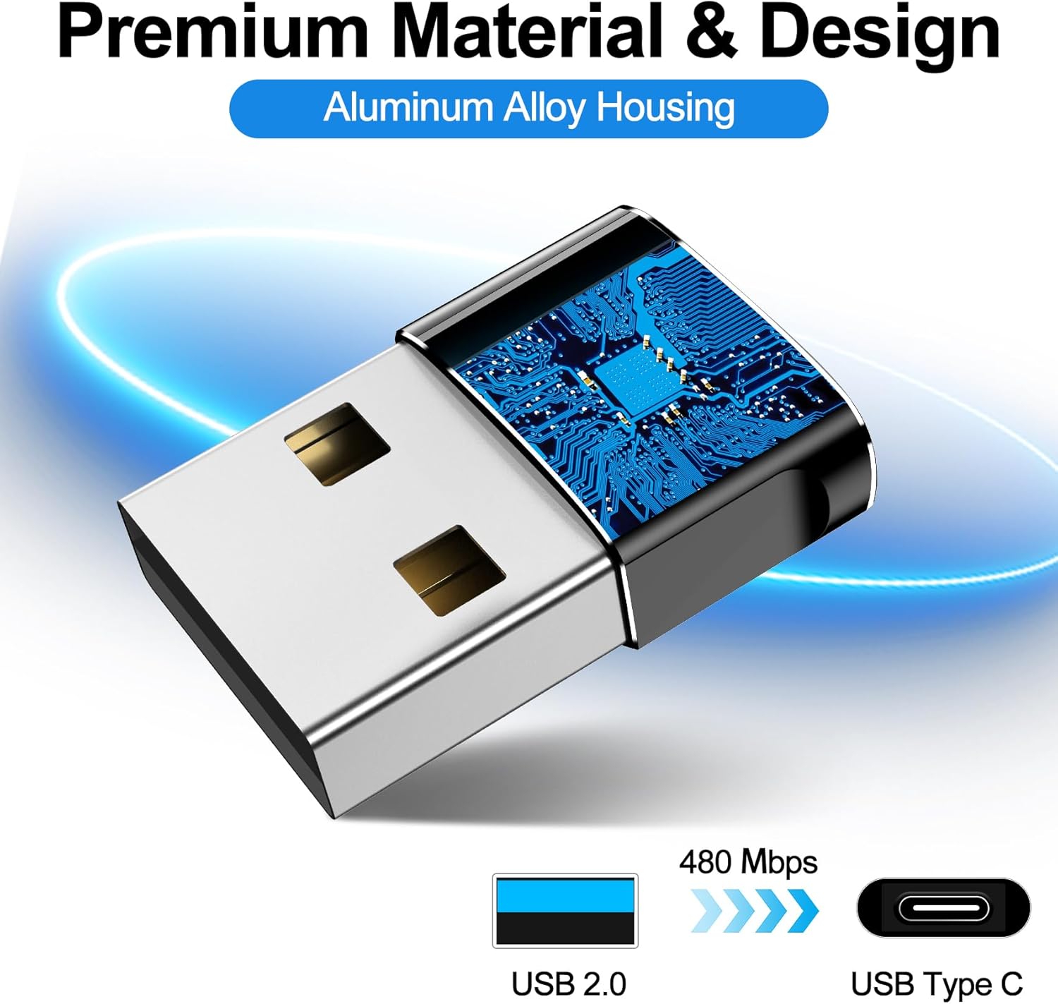 𝟒𝐏𝐚𝐜𝐤 𝐔𝐩𝐠𝐫𝐚𝐝𝐞𝐝 USB to USB C Adapter,Type-C Female to a Male Car Charger Converter for Apple Watch Ultra 8 9 10,Iphone 16 15 14 13 Pro Max,Samsung S24,Playstation 4,Airpods,Ipad,Car
